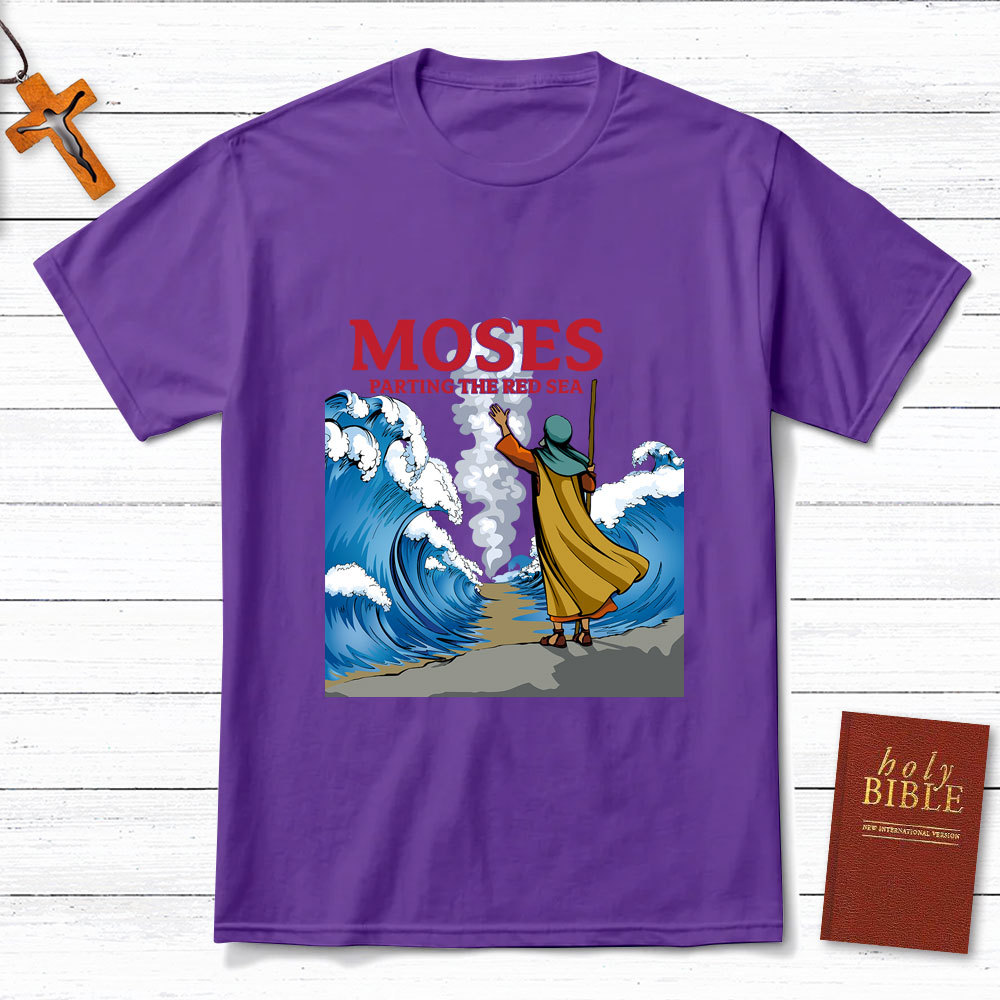 Moses Parting The Red Sea Christian T-Shirt