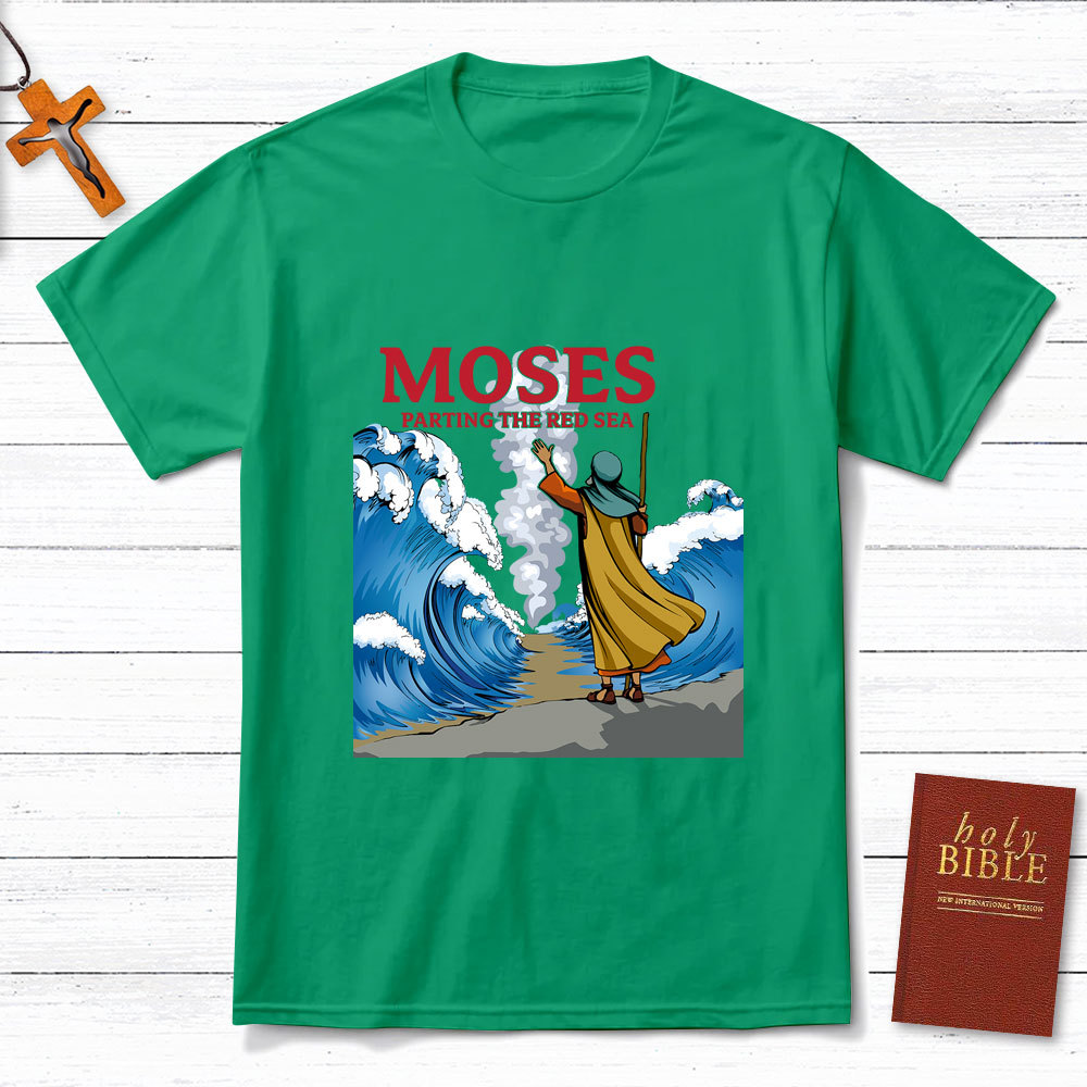 Moses Parting The Red Sea Christian T-Shirt