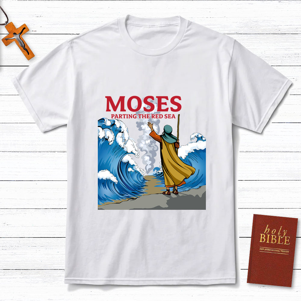 Moses Parting The Red Sea Christian T-Shirt