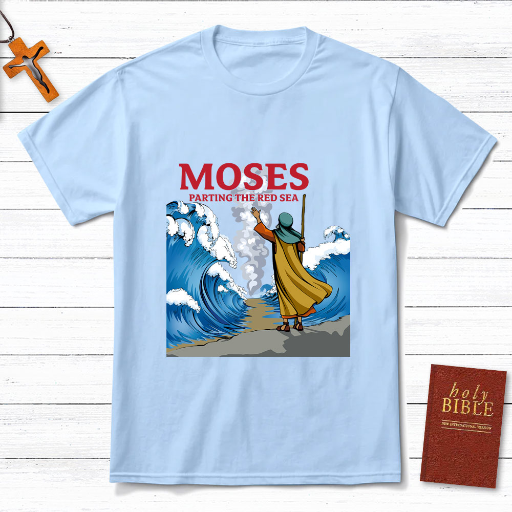 Moses Parting The Red Sea Christian T-Shirt