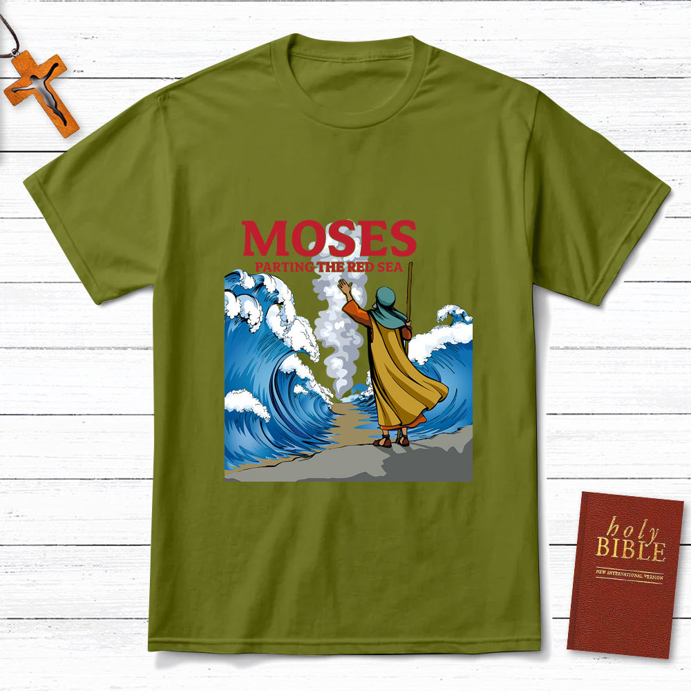 Moses Parting The Red Sea Christian T-Shirt