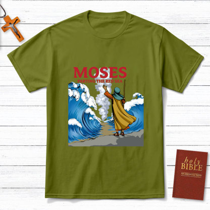 Moses Parting The Red Sea Christian T-Shirt
