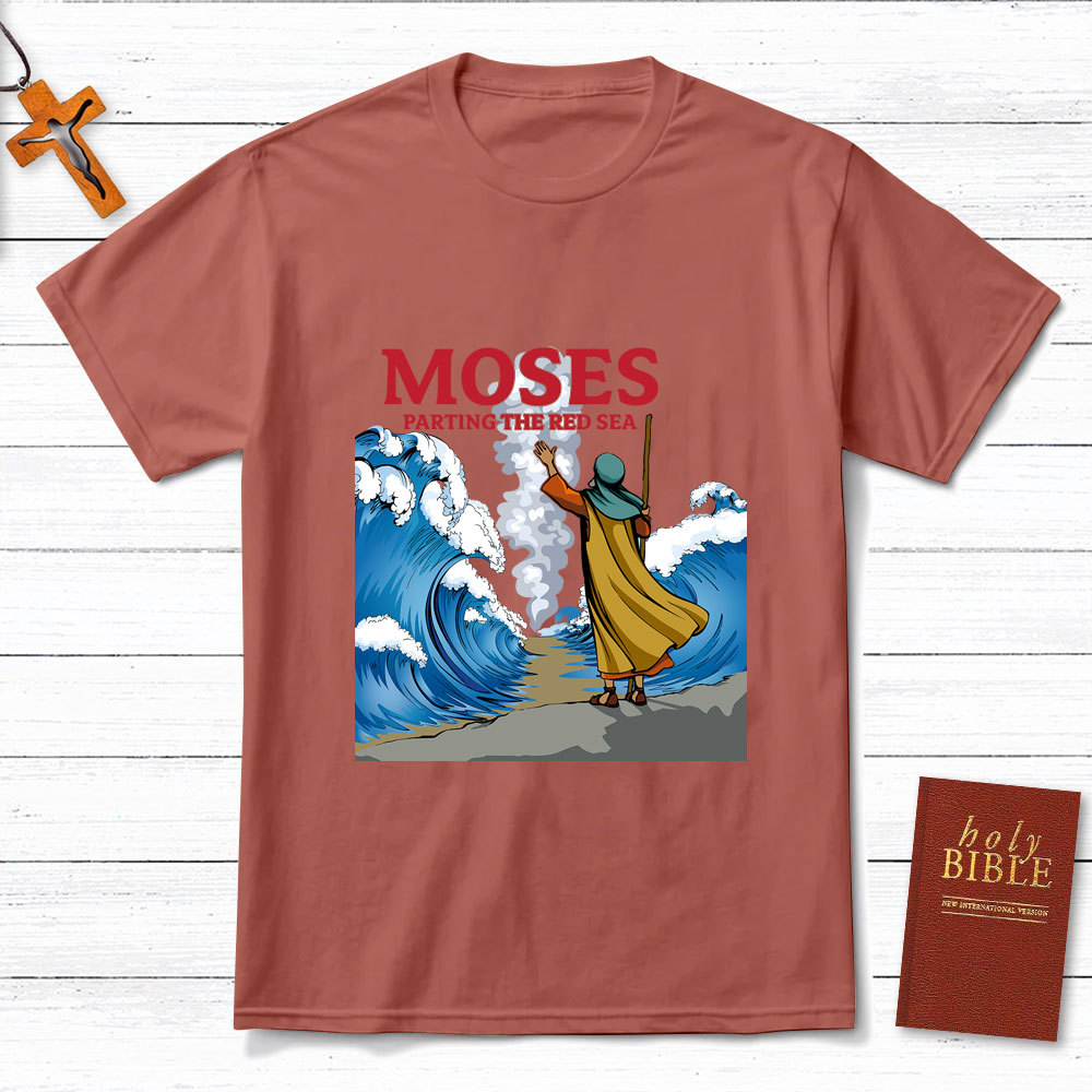 Moses Parting The Red Sea Christian T-Shirt