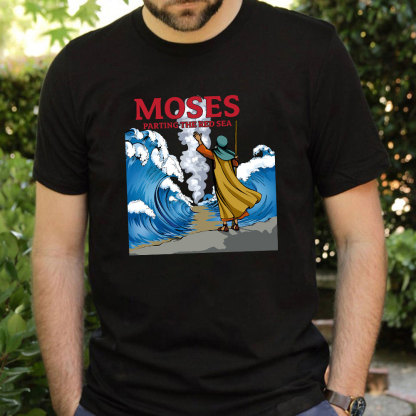 Moses Parting The Red Sea Christian T-Shirt