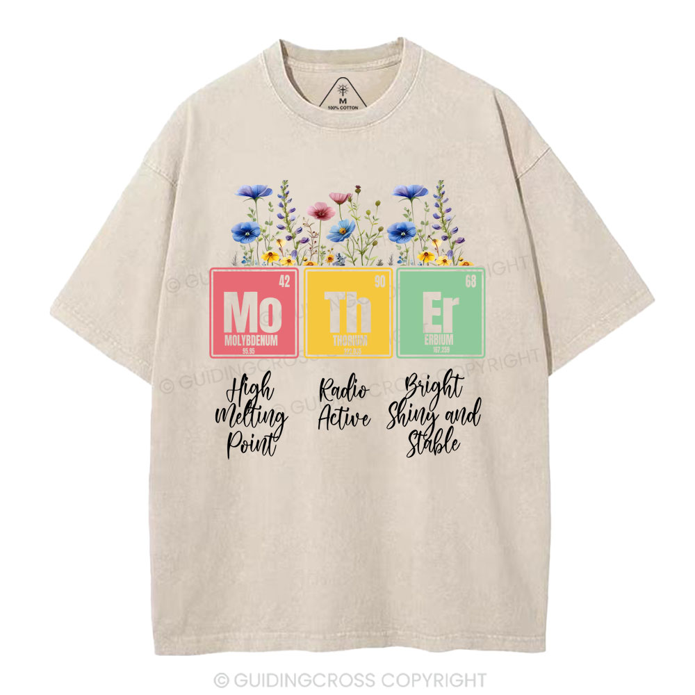 Mother Flower Christian Washed T-Shirt