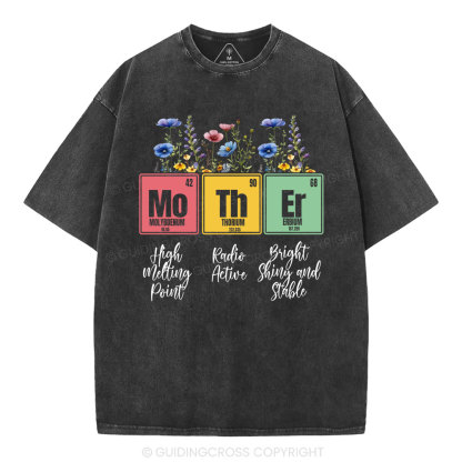 Mother Flower Christian Washed T-Shirt