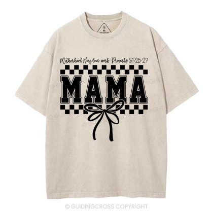 Motherhood Is Kingdom Work Christian Washed T-Shirt