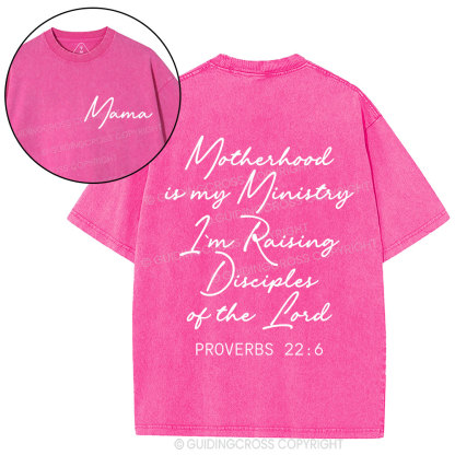 Motherhood Is My Mimidtry Christian Washed T-Shirt