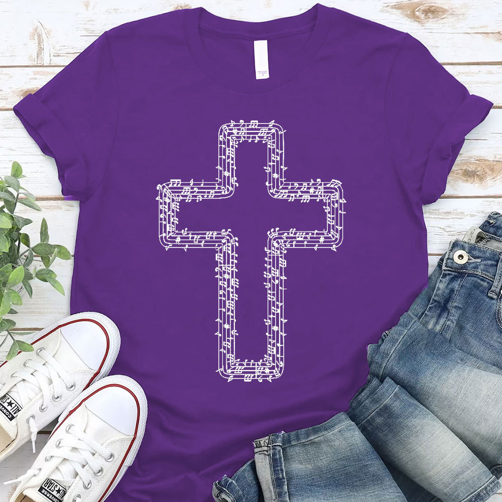 Music In Cross Christian T-Shirt