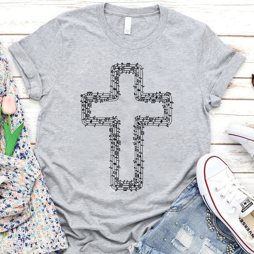 Music In Cross Christian T-Shirt