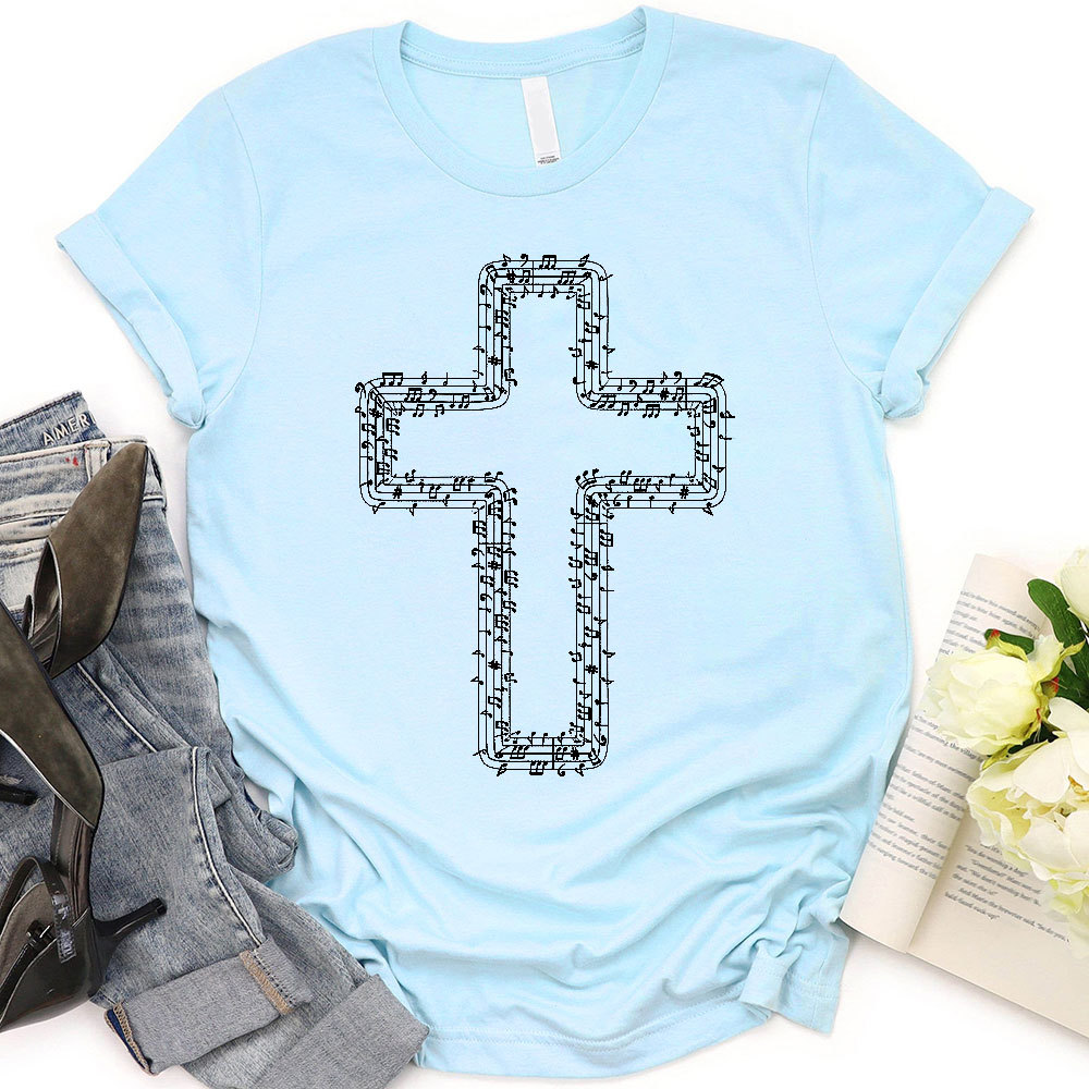 Music In Cross Christian T-Shirt