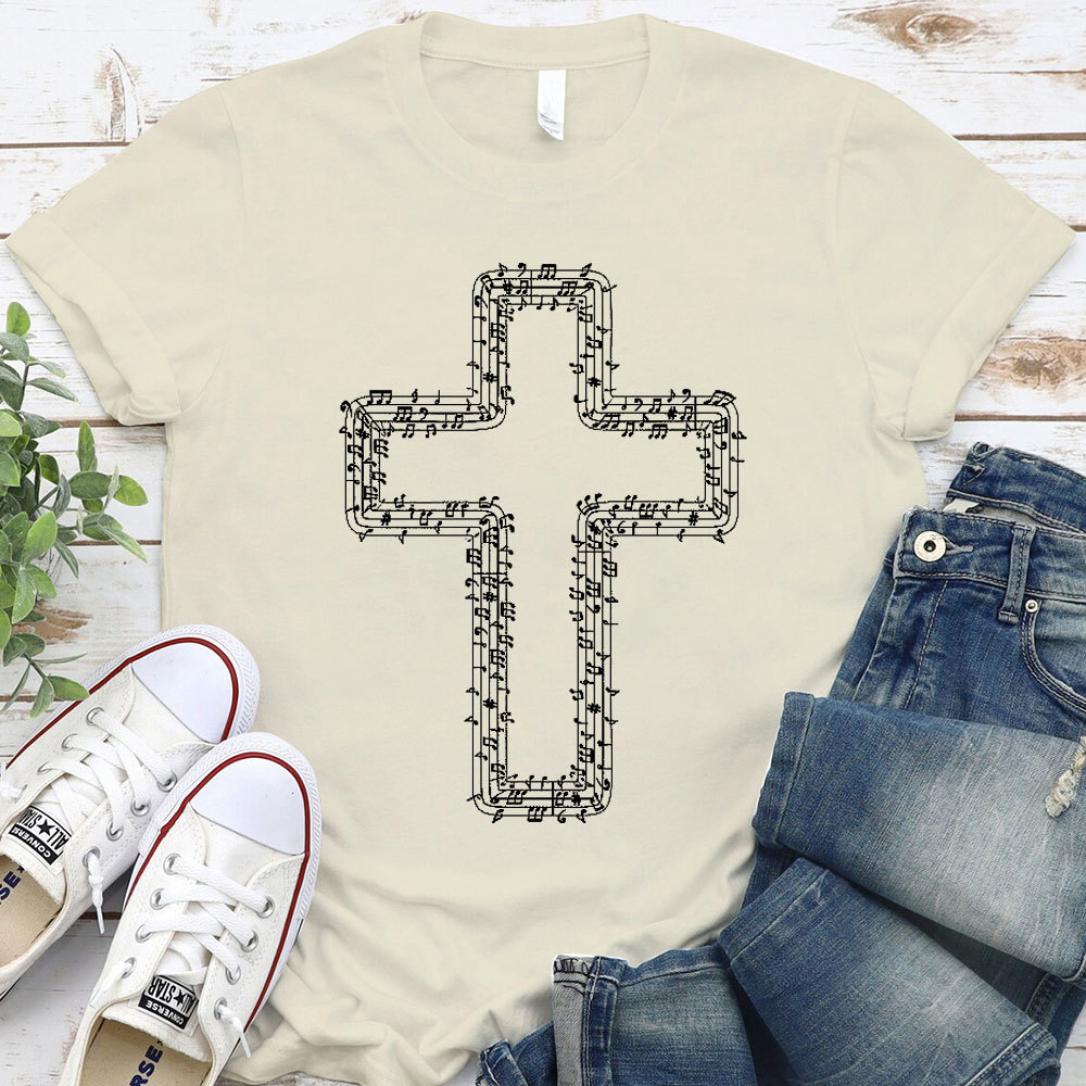 Music In Cross Christian T-Shirt