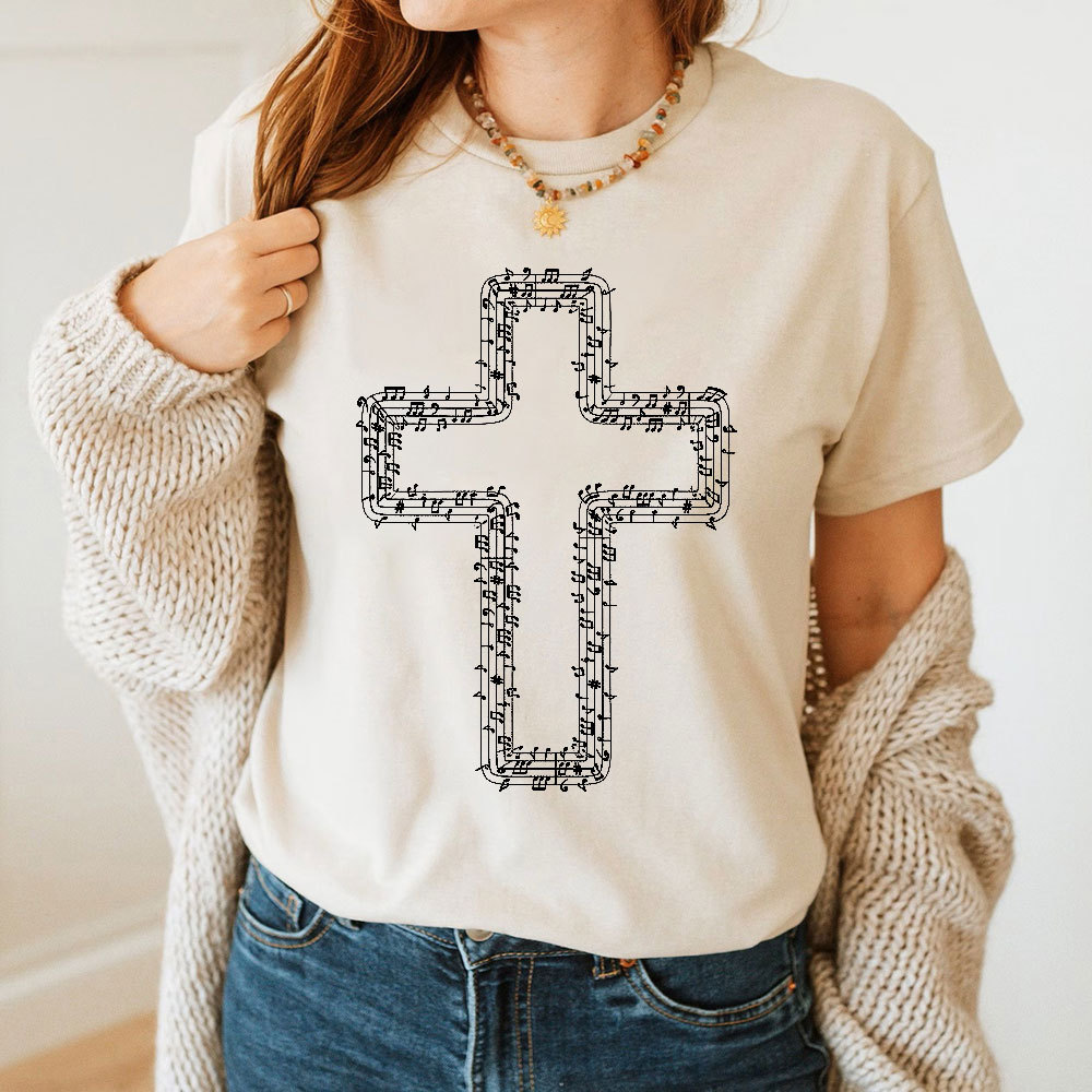 Music In Cross Christian T-Shirt