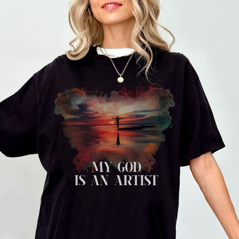 My God Is My Artist Chirstian T-Shirt
