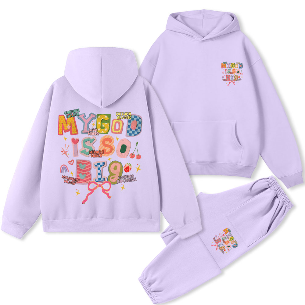 My God Is So Big Christian Premium Fleece Hoodie Set