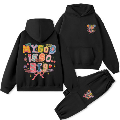 My God Is So Big Christian Premium Fleece Hoodie Set