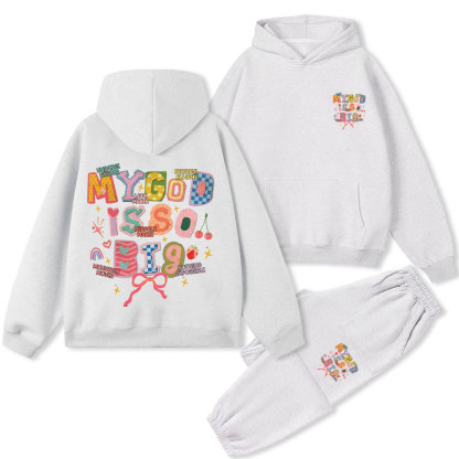 My God Is So Big Christian Premium Fleece Hoodie Set