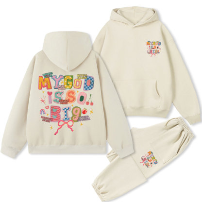 My God Is So Big Christian Premium Fleece Hoodie Set