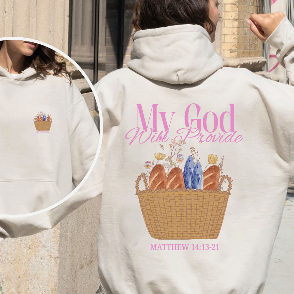 My God Will Provide Christian Fleece Hoodie Set
