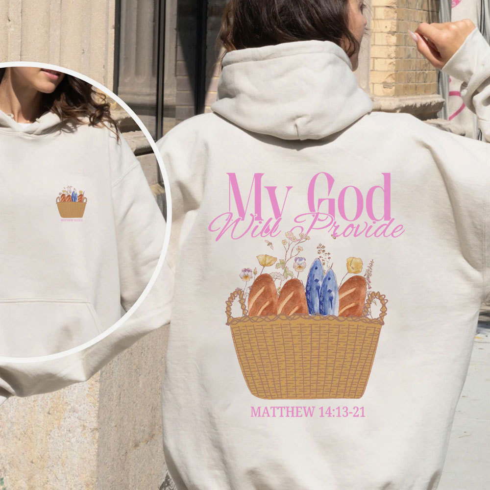 My God Will Provide Christian Fleece Hoodie Set