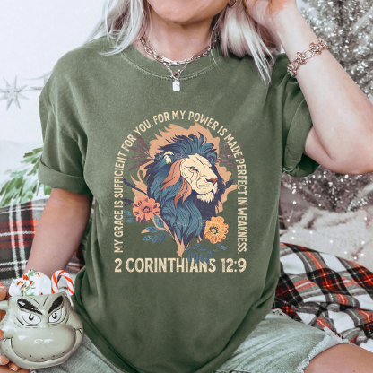 My Grace Is Sufficient For You Christian Washed T-Shirt