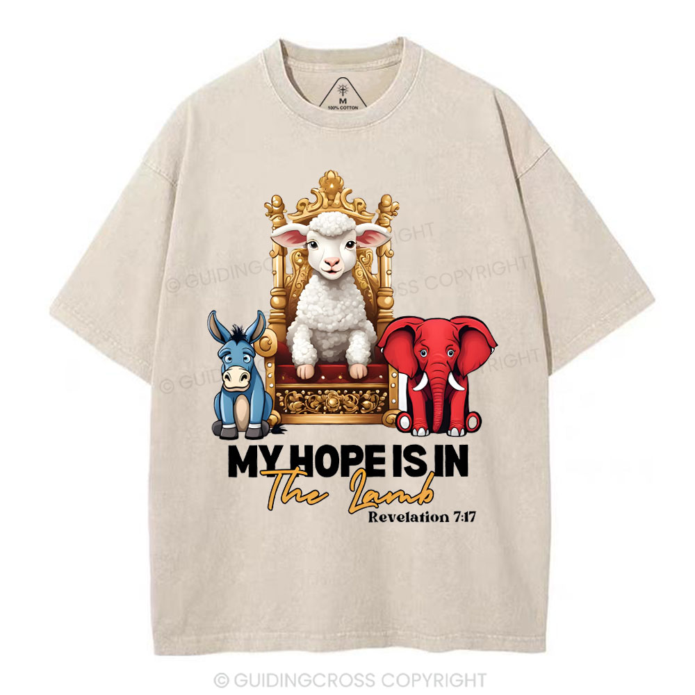 Double-sided sample washed T-Shirt Sale - GuidingCross