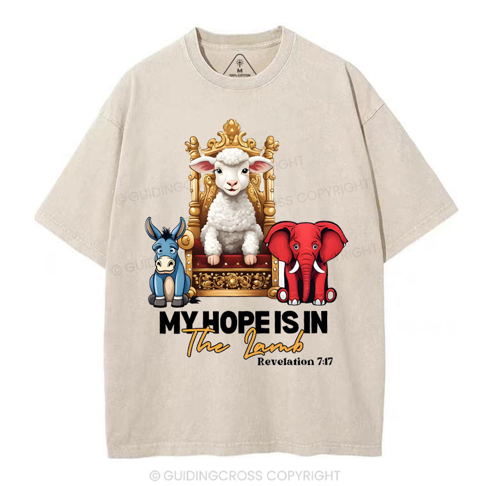 Double-sided sample washed T-Shirt Sale - GuidingCross