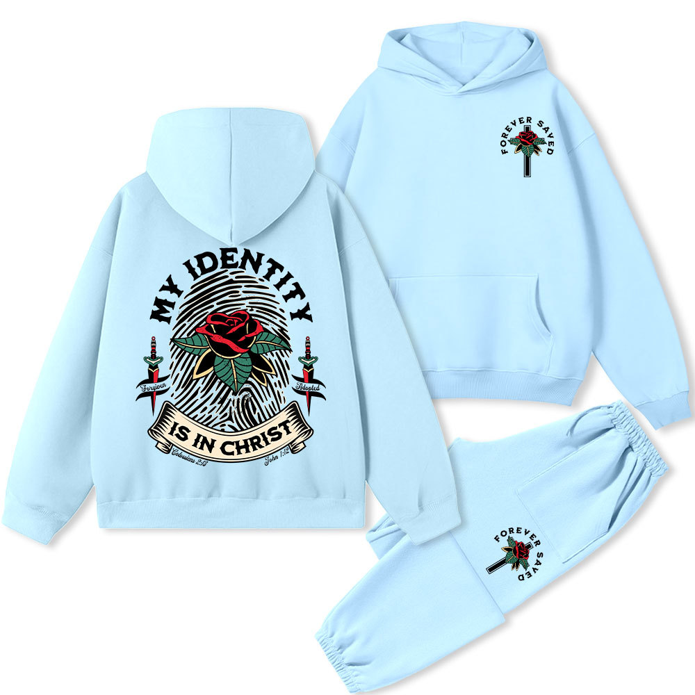 My Identity Is In Christ Christian Fleece Hoodie Set