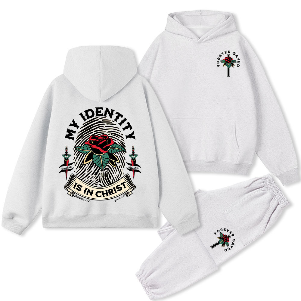 My Identity Is In Christ Christian Fleece Hoodie Set