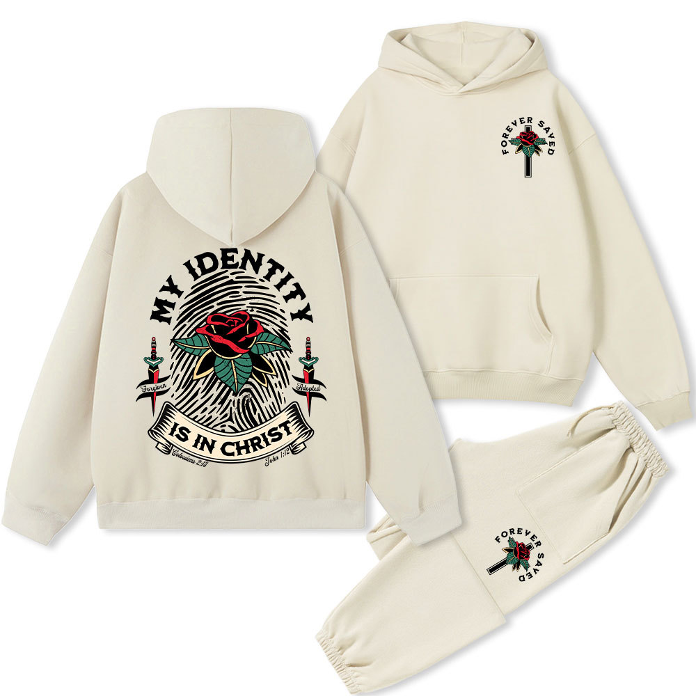 My Identity Is In Christ Christian Fleece Hoodie Set