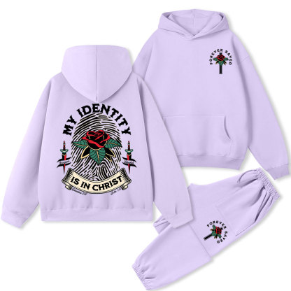 My Identity Is In Christ Christian Fleece Hoodie Set