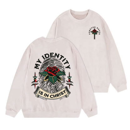 My Identity Is In Christ Christian Washed Sweatshirt