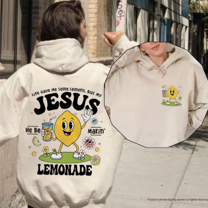 My Jesus He Be Makin' Lemonade Christian Fleece Hoodie Set