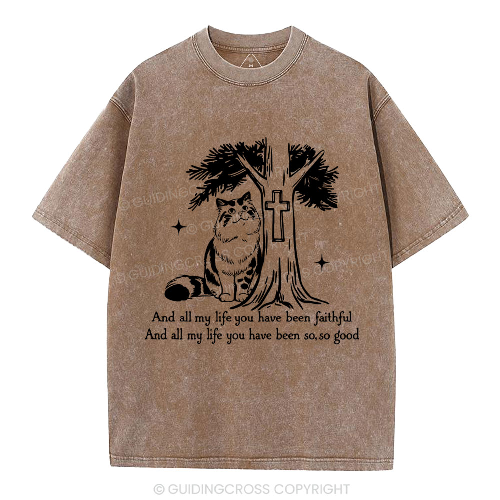 My Life Have Been Faintful  Christian Washed T-Shirt