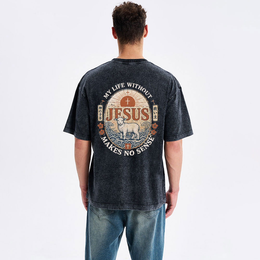 New-Sample Christian Washed T-Shirt双面原件31.95 Sale - GuidingCross