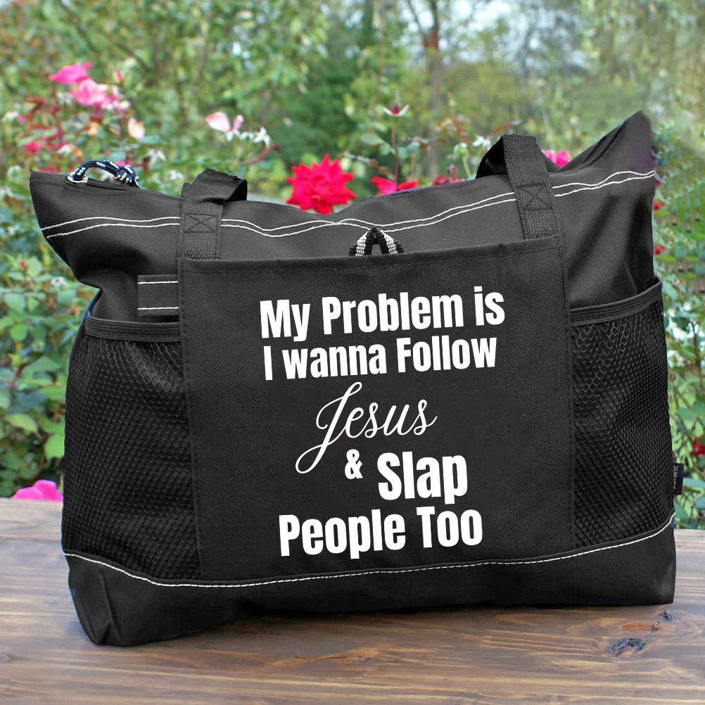 There Was Jesus Christian Tote Bag  Sale-GuidingCross