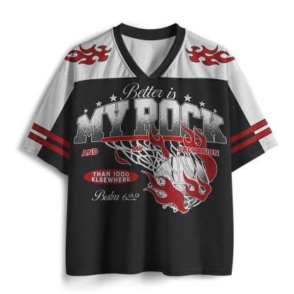 My Rock And Salvation Christian Mesh Jersey