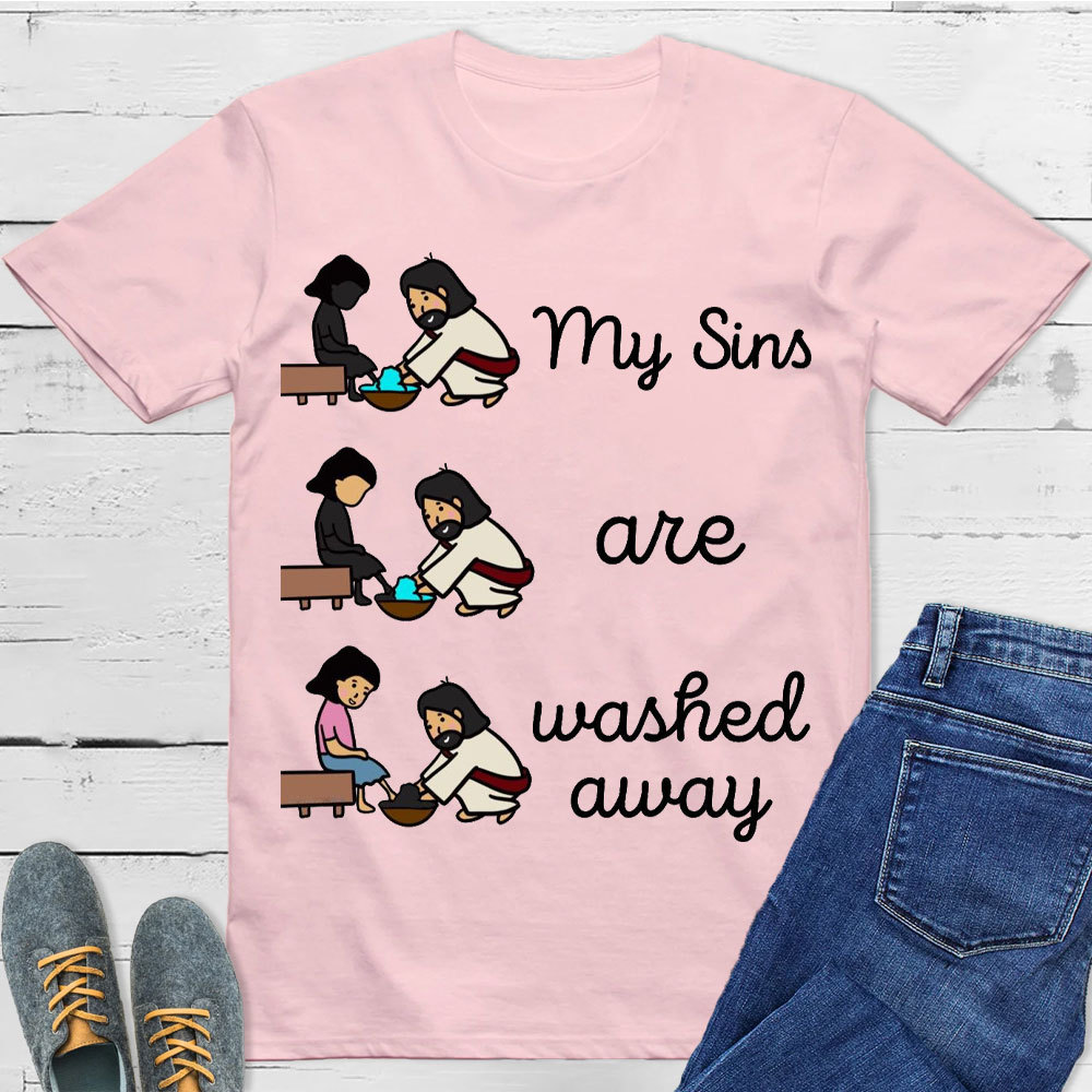 My Sins Are Washed Away Christian T-Shirt