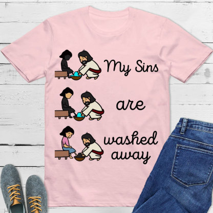 My Sins Are Washed Away Christian T-Shirt