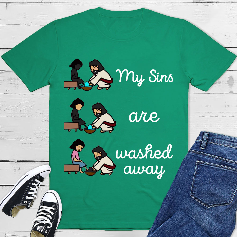 My Sins Are Washed Away Christian T-Shirt