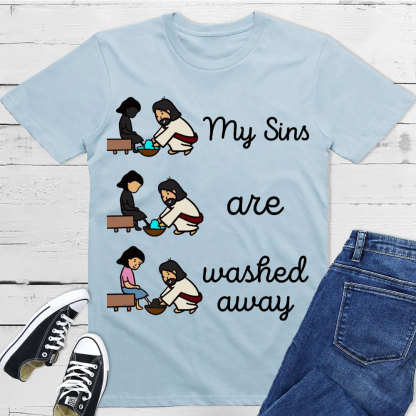 My Sins Are Washed Away Christian T-Shirt