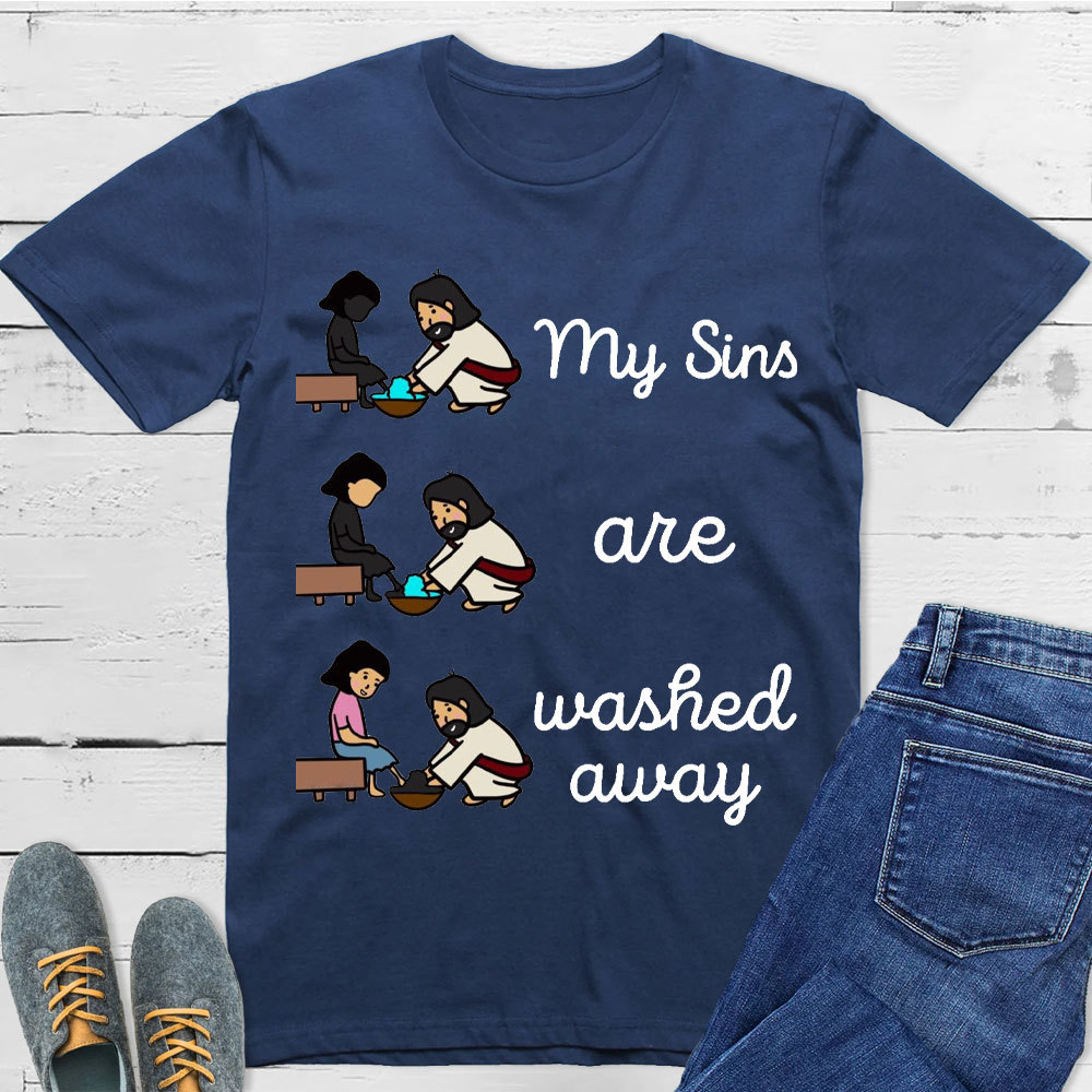 My Sins Are Washed Away Christian T-Shirt