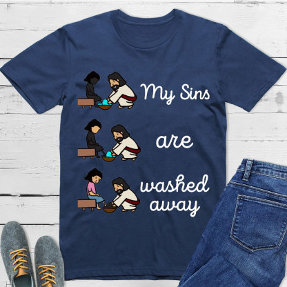 My Sins Are Washed Away Christian T-Shirt