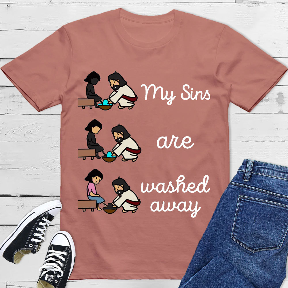 My Sins Are Washed Away Christian T-Shirt