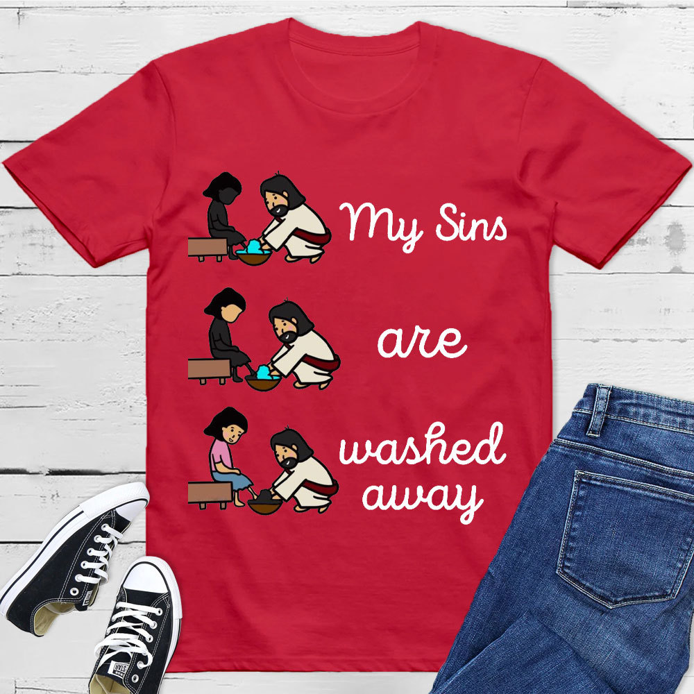 My Sins Are Washed Away Christian T-Shirt
