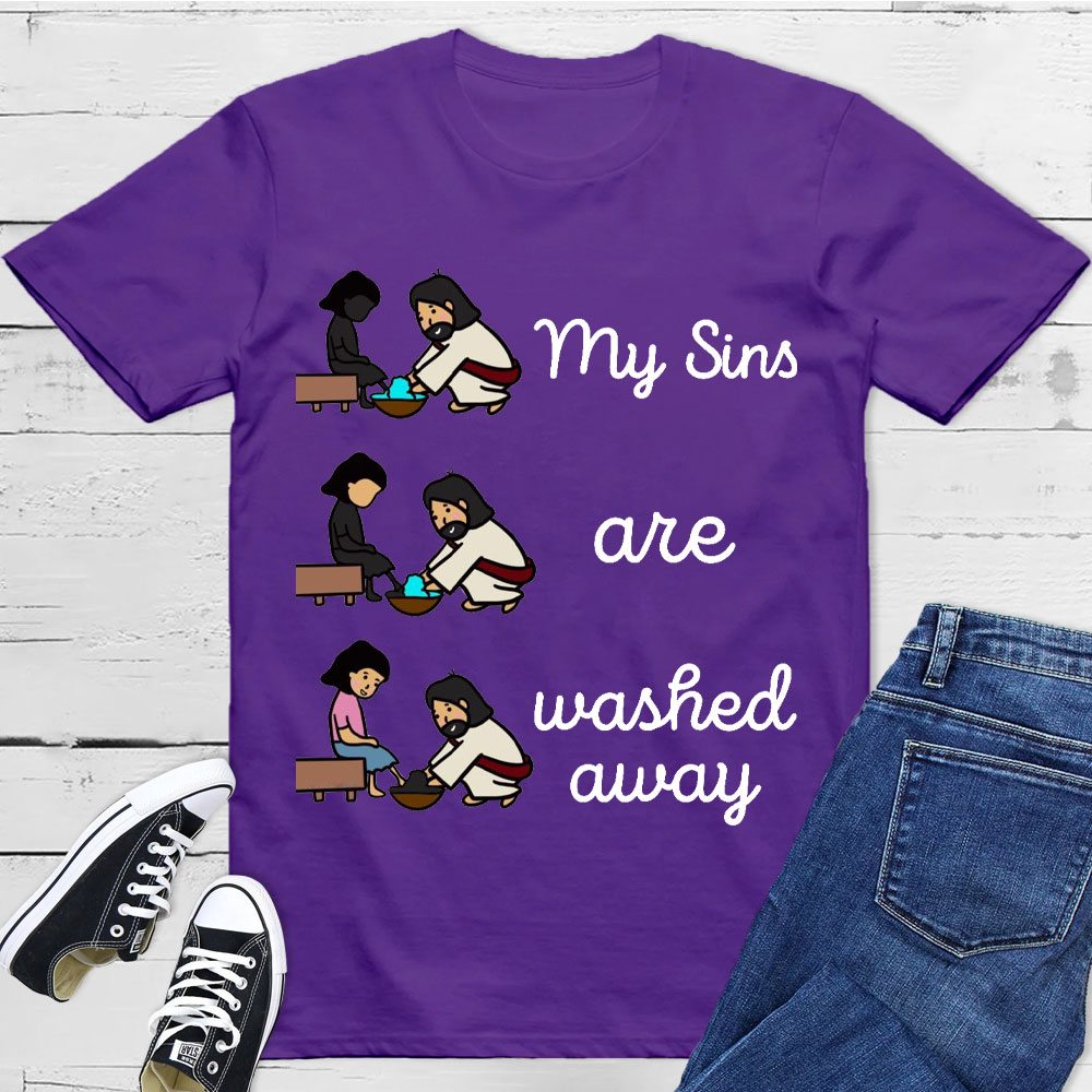 My Sins Are Washed Away Christian T-Shirt