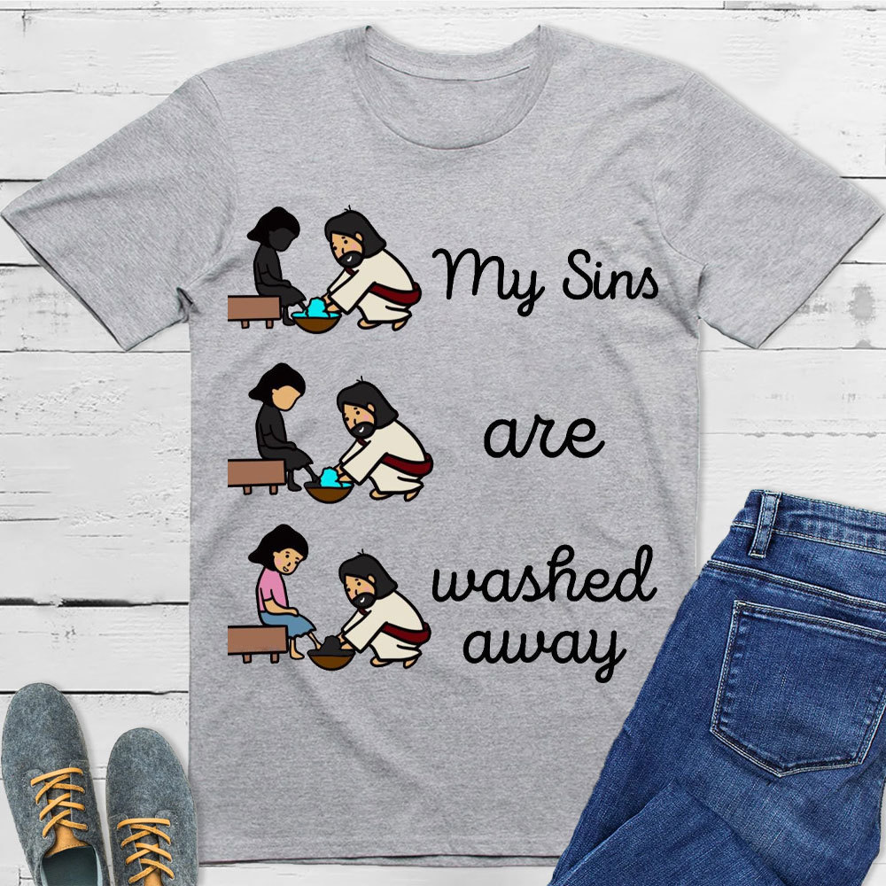 My Sins Are Washed Away Christian T-Shirt