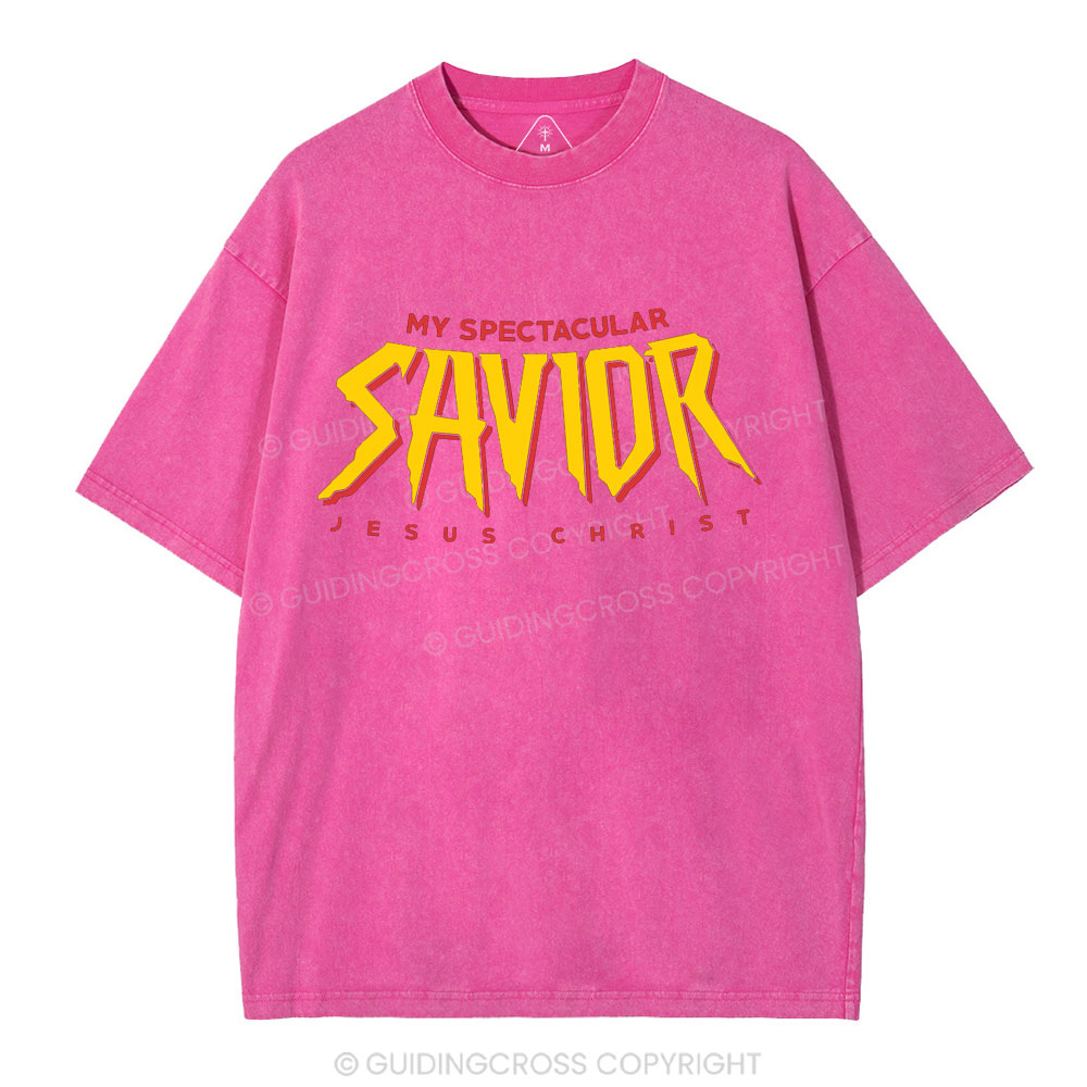 My Spectacular Savior Christian Washed T-Shirt