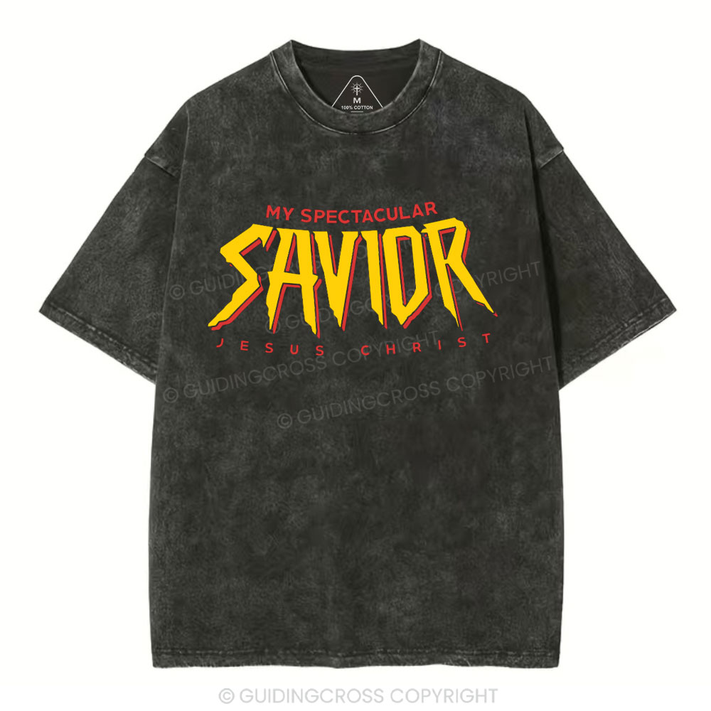 My Spectacular Savior Christian Washed T-Shirt