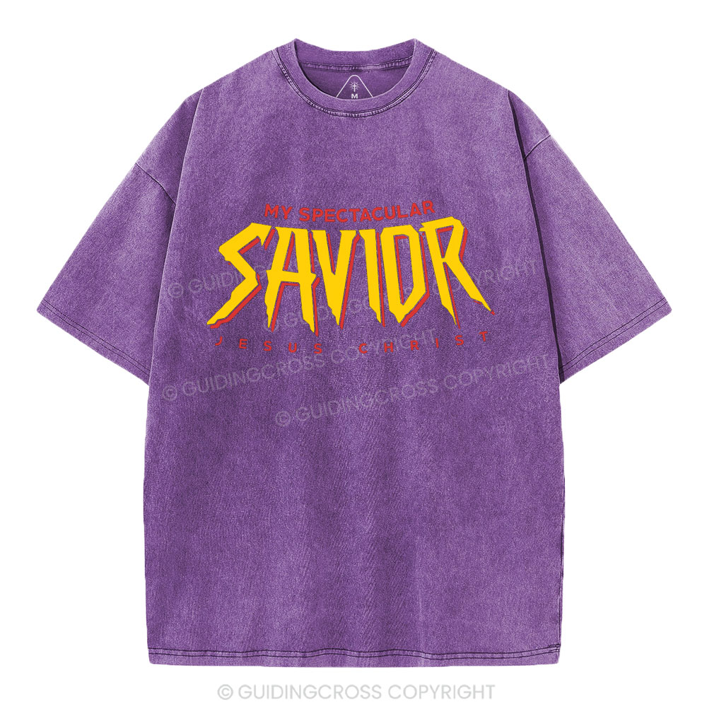 My Spectacular Savior Christian Washed T-Shirt